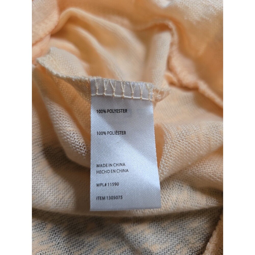 Weatherproof Vintage Hoodie Peach Long Sleeve Pockets Sheer Lightweight Womens M - Picture 6 of 8
